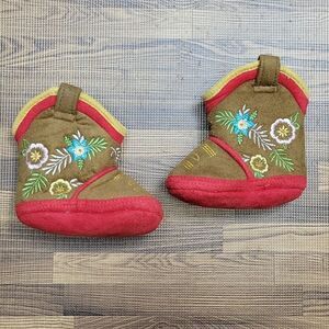 CicciaBella Cowgirl soft baby boots size 6-12 months